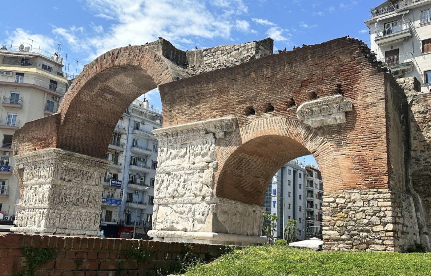 The Arch of Galerius in downtown Thessaloniki